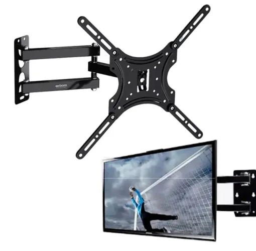 Suporte Articulado de Parede para TV, Ajuste Livre, para TVs de 14 a 55 Polegadas,
