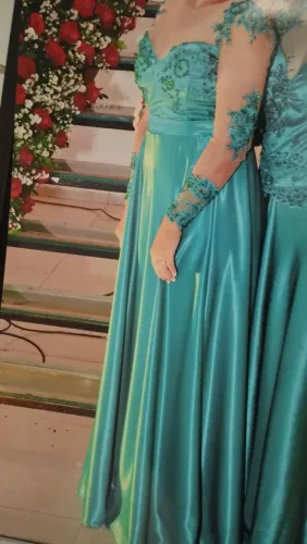 Vestido Longo Festa cor Verde
