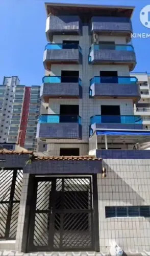 Apartamento Garden à venda em Praia Grande, bairro Ocian | 1 dormitório, churrasqueira e á