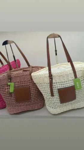Bolsa de Praia em Crochê palha