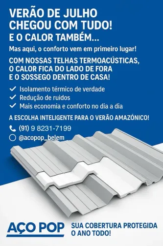 Telha termo acústica 