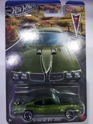 Carrinho Hot Wheels Silver series 70 Pontiac GTO Judge 1:64