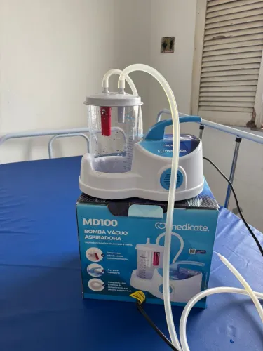 aspirador bomba a vácuo de sangue e saliva md100 - medicate seminova
