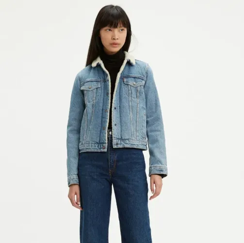 Jaqueta Jeans Levi's Trucker Sherpa Original
