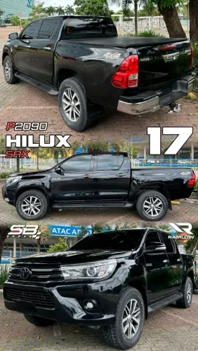 Roda Toyota Hilux Srx aro 17 diamantada com preto 6x139 novas