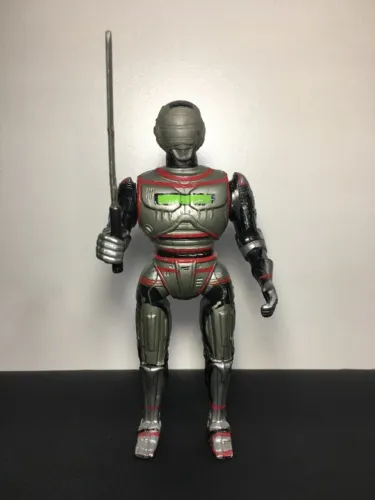 Boneco Jaspion Robocop Série Luxo Completo (Ataque Funcionando) - Glasslite Anos 80
