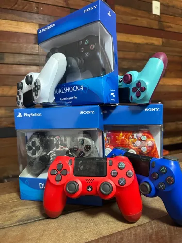 Controle PS4 com led RGB Entregamos
