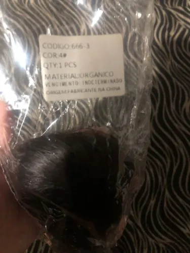 Mega Hair castanho escuro + ou - 1 metro 