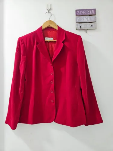 Blazer vermelho elegante