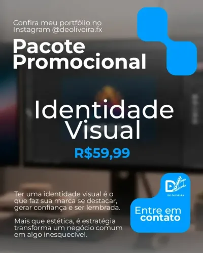 Crie Sua Identidade Visual Completa Por Apenas R$59,99 - ENTREGA EM ATÉ 24HRS