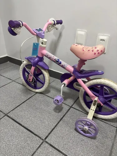 Bicicleta Infantil Rosa e Roxa