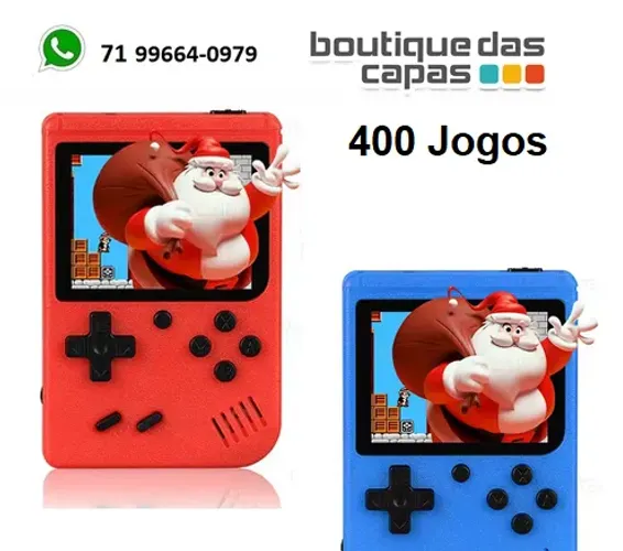 MINI CONSOLE DE JOGOS PORTATIL OIH-5914 400 jogos com cabo adaptador para jogar na TV