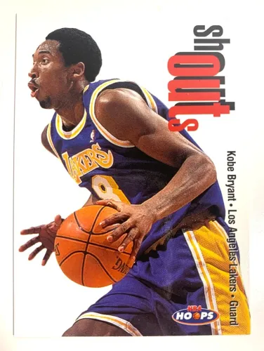 Kobe Bryant 2o Ano Foto Close Card NBA 2000 Basquete Coleção LA Lakers Hall da Fama