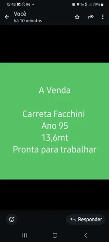 Carreta aberta 13,6mts