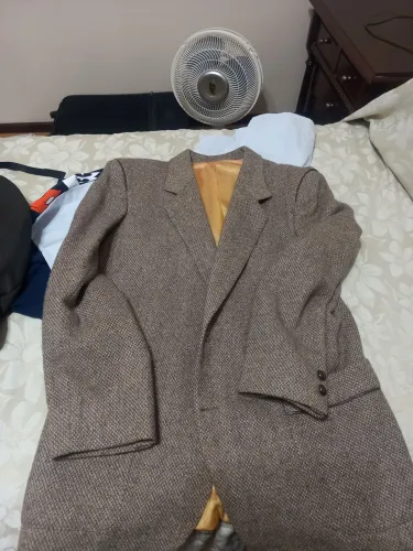Blazer de Lã Marrom Clássico