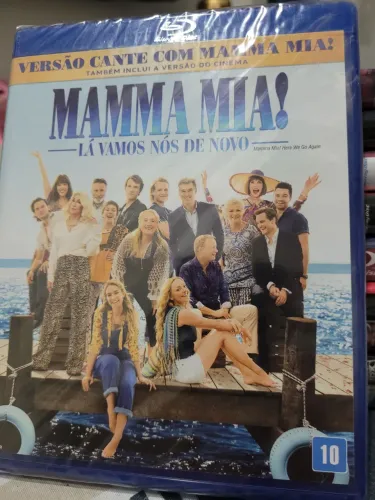 Mamma Mia! Lá Vamos Nós de Novo - Blu-ray novo lavrado original 