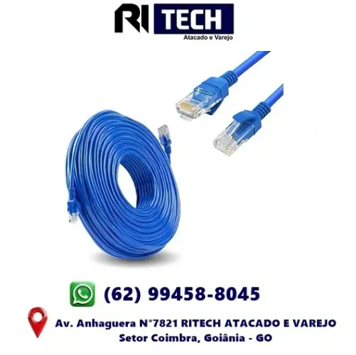 Cabo de Rede Internet RJ45 LAN 30M