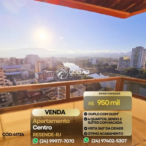 Apartamento duplo no Centro de Resende RJ