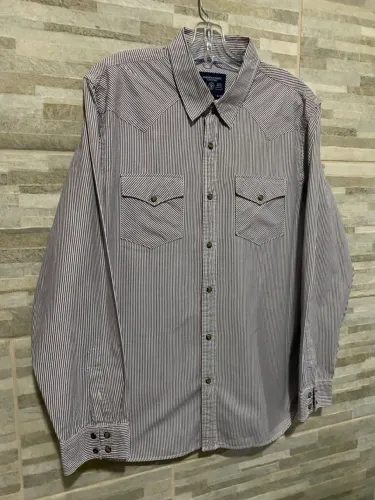 Camisa listrada masculina American Eagle