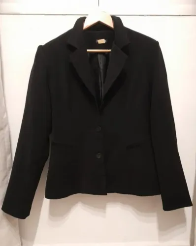 Tamanho 40 blazer preto feminino social alfaiataria