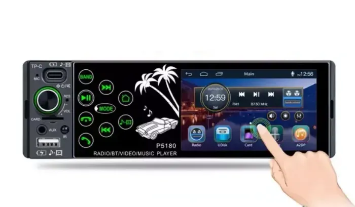 Multimidia 1 din Mp5 Automotivo Usb Bluetooth LEHMOX