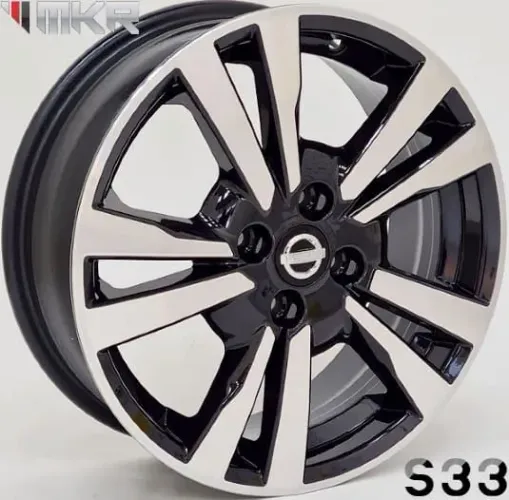 Rodas aro 16 Nissan Kicks preta com diamantado 4x100 novas