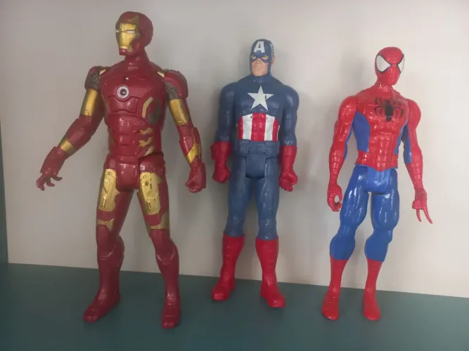Kit 3 super heróis