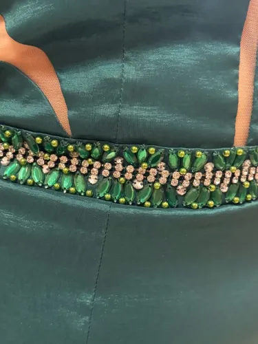 Vestido de Festa Verde Longo