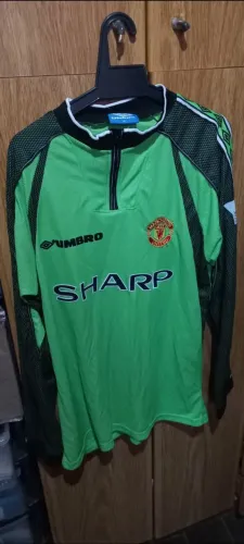 Camisa de goleiro Manchester United Verde ( umbro) retro