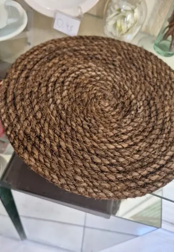 Locação Aluguel Sousplat Rustico de Corda Para decoração Salão Chácara Por 2,49 Unidade