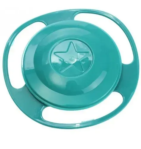 prato giratório rosa anti-queda para comida para bebês hm-592 azul laranja