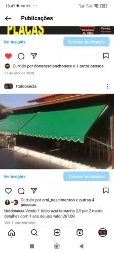 toldos retrátil/ fachada ACM /telhado galvanizado/telhas