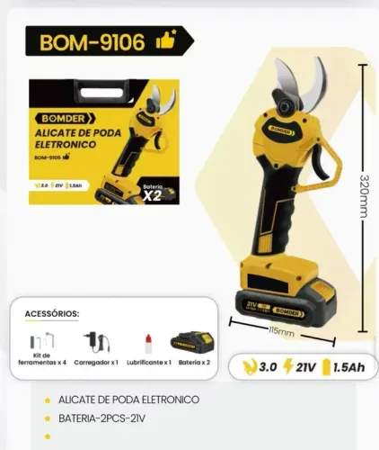 Alicate de Poda Eletrônico BOMDER - BOM-9106
