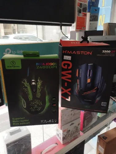 Mouse Gamer H'maston GW-X7 e K-KABOM KA-619