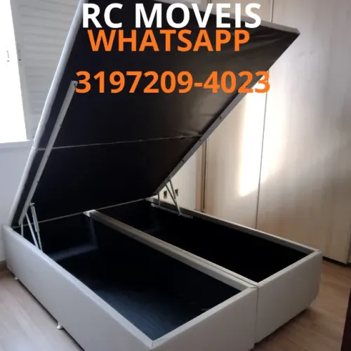 Cama Box Baú Casal Bipartido 1.38x1.88 - Direto da Fábrica com Garantia
