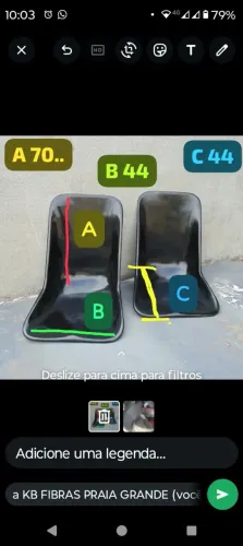 BANCOS DE FIBRA MOD.CONCHA 3 MODELOS É NA KB FIBRAS