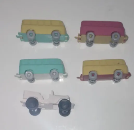 Miniaturas Mini kombis e Jeep 1/64