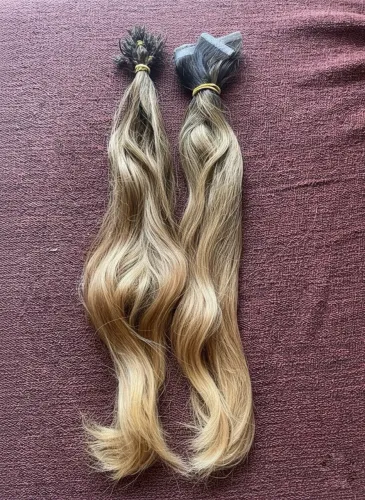 Cabelo Humano Descolorido do Sul - 140g, 55cm, Loiro Perfeito!