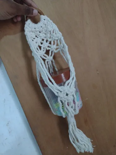 Suporte de planta de macramê artesanal