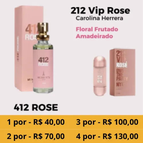 Perfume Feminino Moments Paris 412 Rose