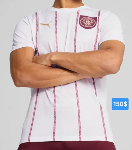 Camisa pré-jogo do Manchester City GG original 
