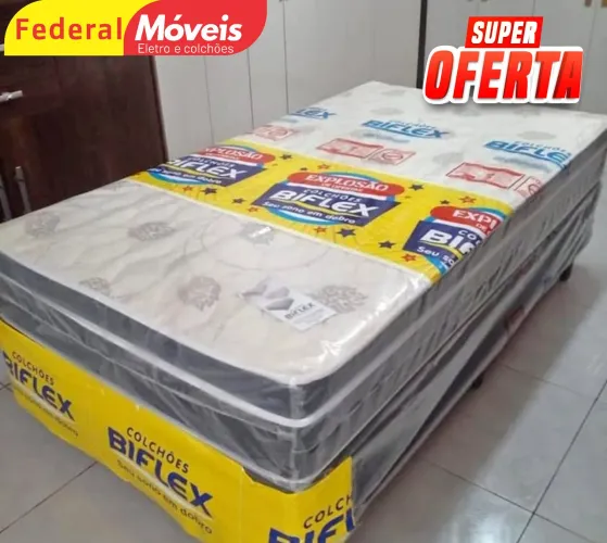 Cama Solteiro Box 88x188cm Oferta - Entregamos