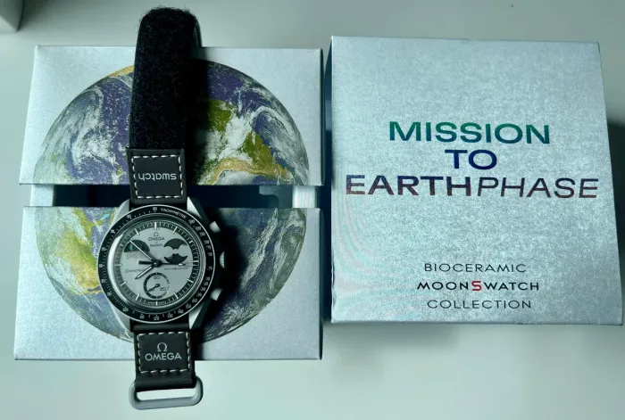 Relogio Omega X Swatch Mission To Earthphase Moonswatch