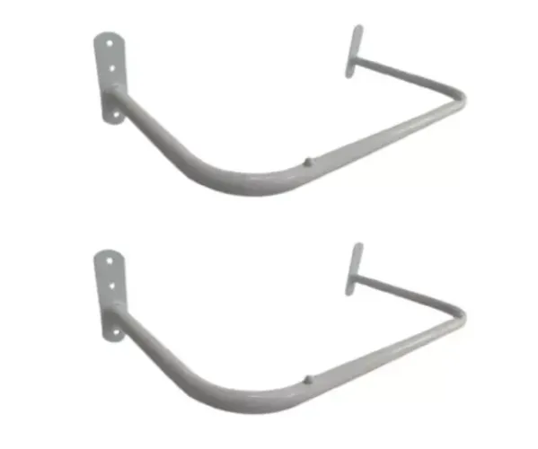 2 Arara Para Roupa De Parede Para Loja Closets Reta 1,50m