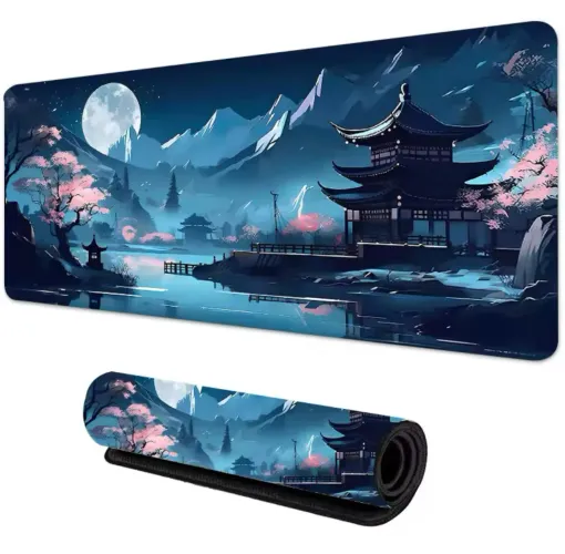 Mousepad Gamer japonês azul 