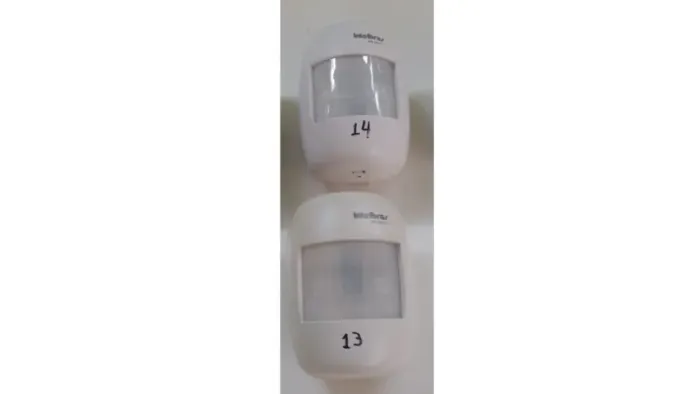 Sensor Infravermelho COM FIO Ivp 2000 Cf Intelbras -kit 2 Un Branco (Usado) 