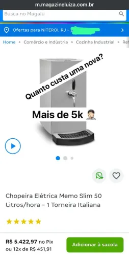 Chopeira Elétrica 1 via