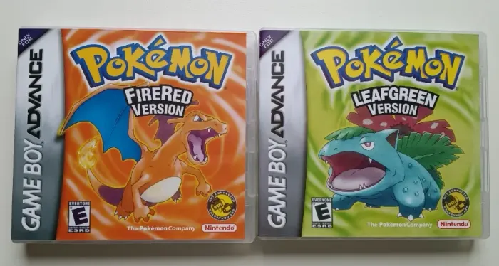 Kit Jogo Pokémon Fire Red + Jogo Pokémon Leafgreen Gba