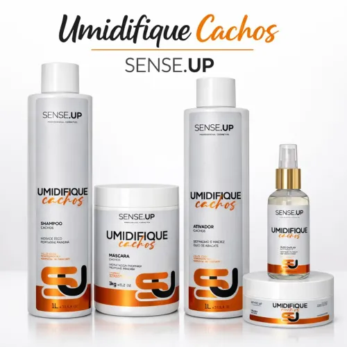 Kit Profissional Umidifique Cachos Sense Up Definição Intensa Sem Frizz