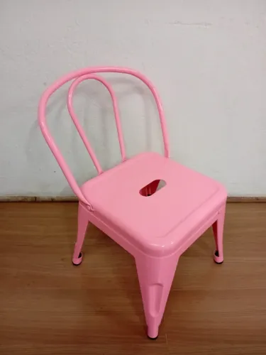 Cadeira Infantil Inox Rosa